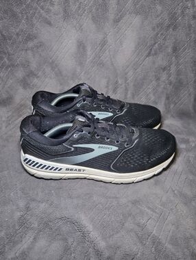 Brooks Beast 20 Running Shoes Mens Sz 11 Athletic Sneakers Trainers Black.